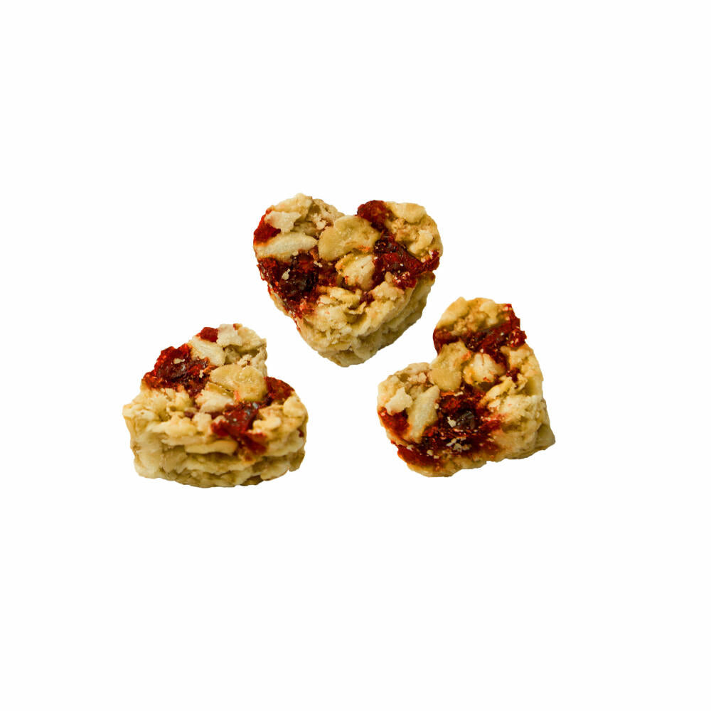 Hellma Müsliherzen Cranberry, Müsli Herzen, Haferflocken, Hafer Flocken, für Gastro, Hotel, Büro, Kantine, 18 Stück á 30 g