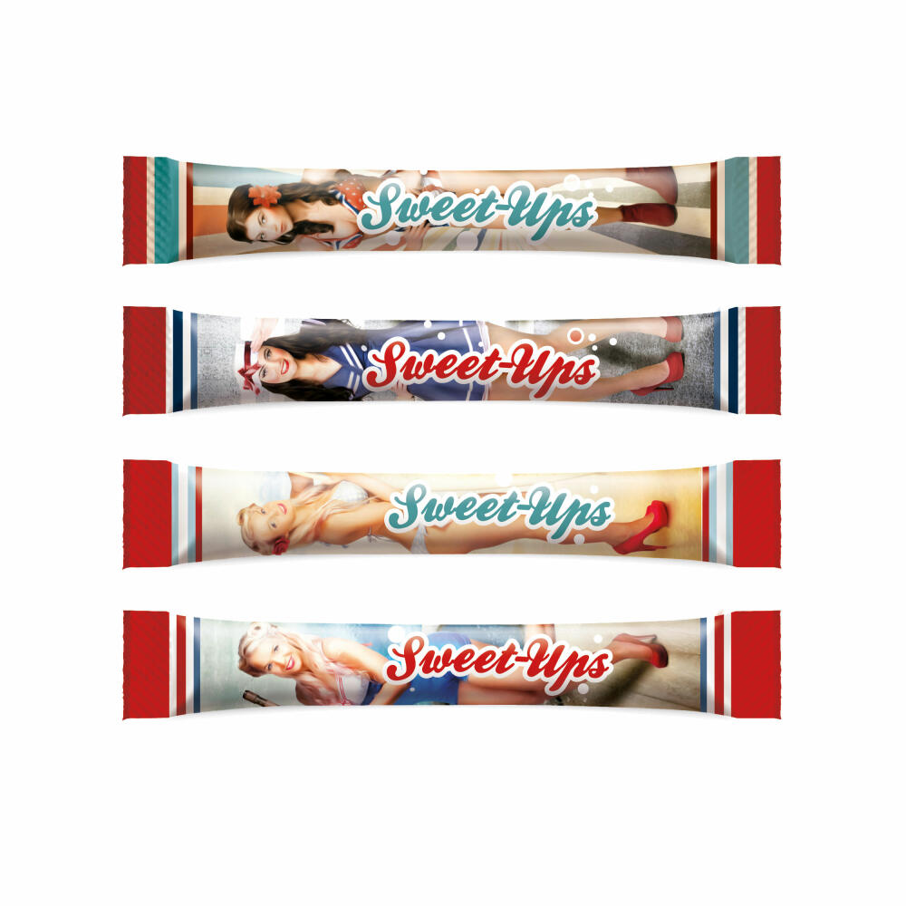 Hellma Zucker-Sticks Sweet-Ups, Zucker, Portionszucker, Feinzucker, Zuckertüten, für Gastro, Hotel, Büro, Kantine, 100 Stück á 4 g