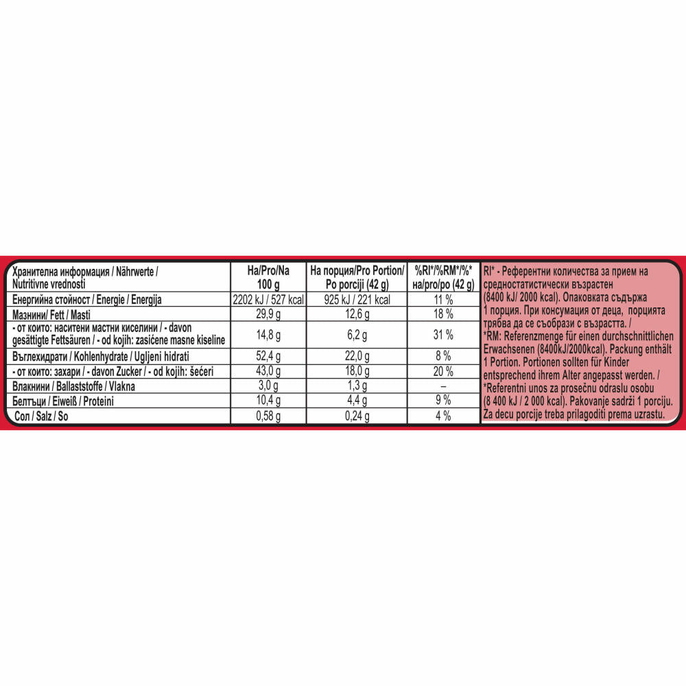 Nestlé KitKat Chunky Peanut Butter, Schokoriegel, Milchschokolade, Schoko Riegel, Erdnussbutter, 24 x 42 g