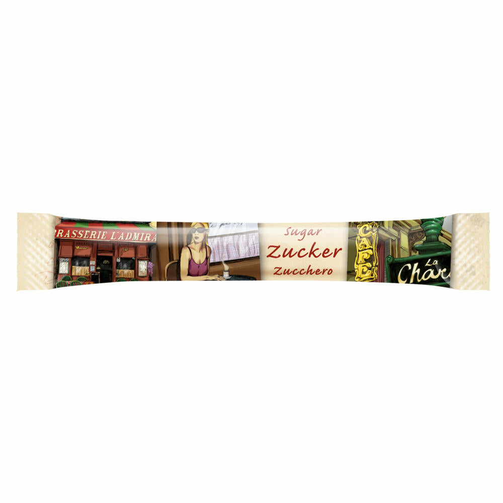 Hellma Zucker-Sticks Creativline, Portionszucker, Feinzucker, 100 Sachets je 4 g