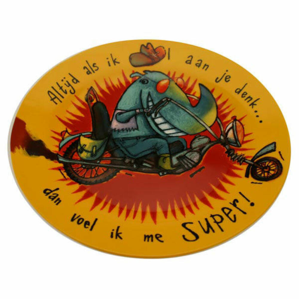 Douwe Egberts Kinderteller mit Nashorn Motiv Kinder Teller Baby Geschirr Ø 20cm