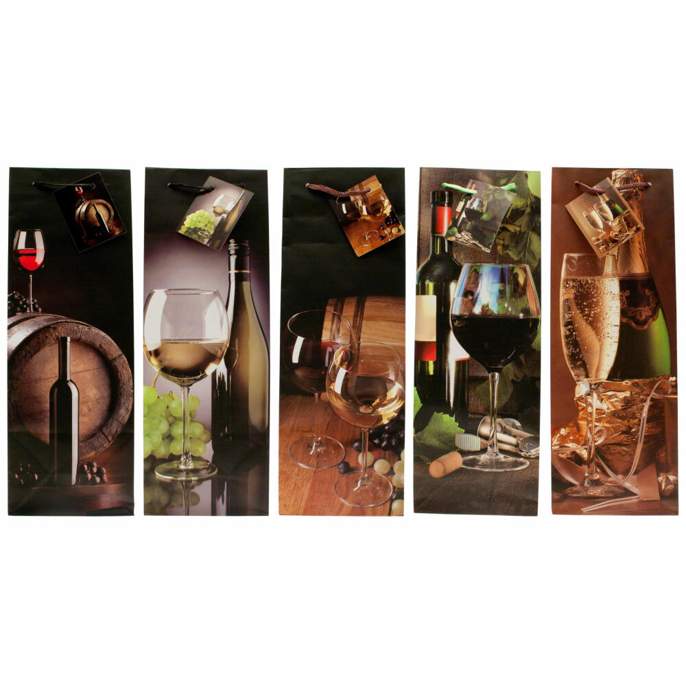 Jumbo Gift Bag Wine Bottle Packaging Bottle Various Designs 36 cm