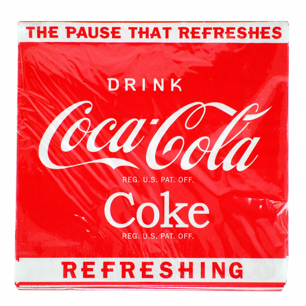 Coca Cola Napkins 1920s 20 Pieces Table Napkins Tissue 33 x 33 cm