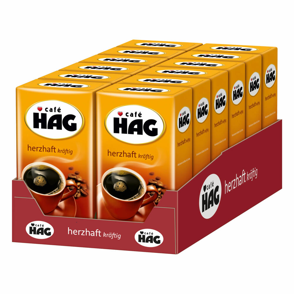 Cafè Hag Hearty strong, full-bodied aroma, decaffeinated, filter coffee, 12 x 500g, 4031786