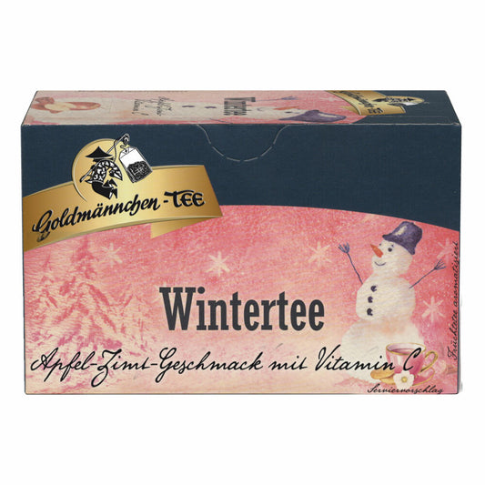 Goldmännchen Wintertee Apfel-Zimt-Vitamin C, Früchtetee, 20 einzeln versiegelte Teebeutel
