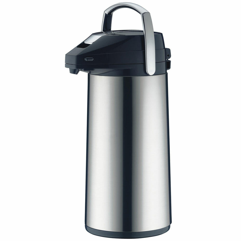 Alfi Isolierkanne Isolier Getränkespender, Kanne, Pumpkanne, Edelstahl Poliert, 2.2 Liter, 987000220