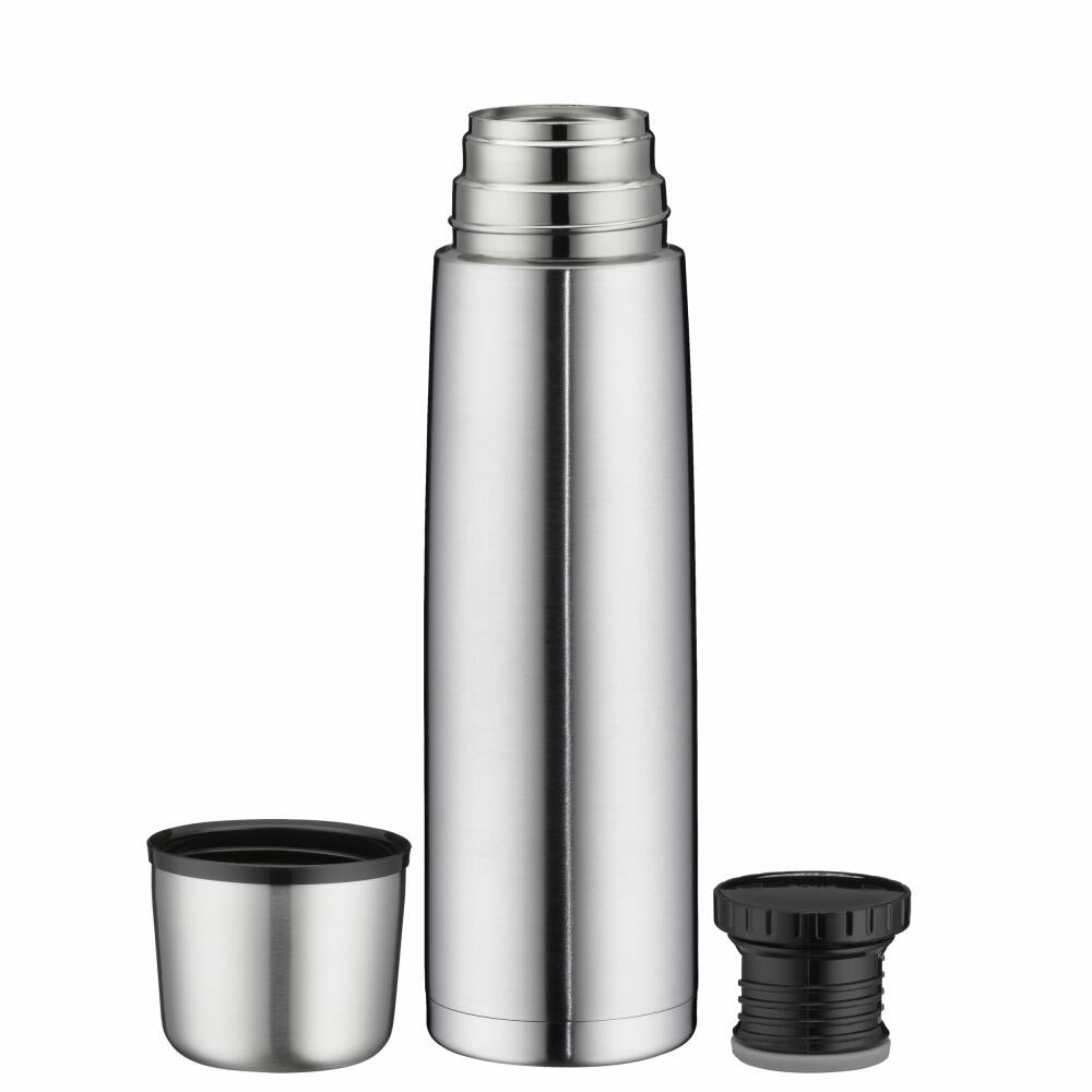 alfi Isolierflasche ISOTHERM PERFECT Drehverschluss, Isoflasche, Thermoflasche, Flasche, Edelstahl, Stainless Steel Mat, 1 L, 5107205100
