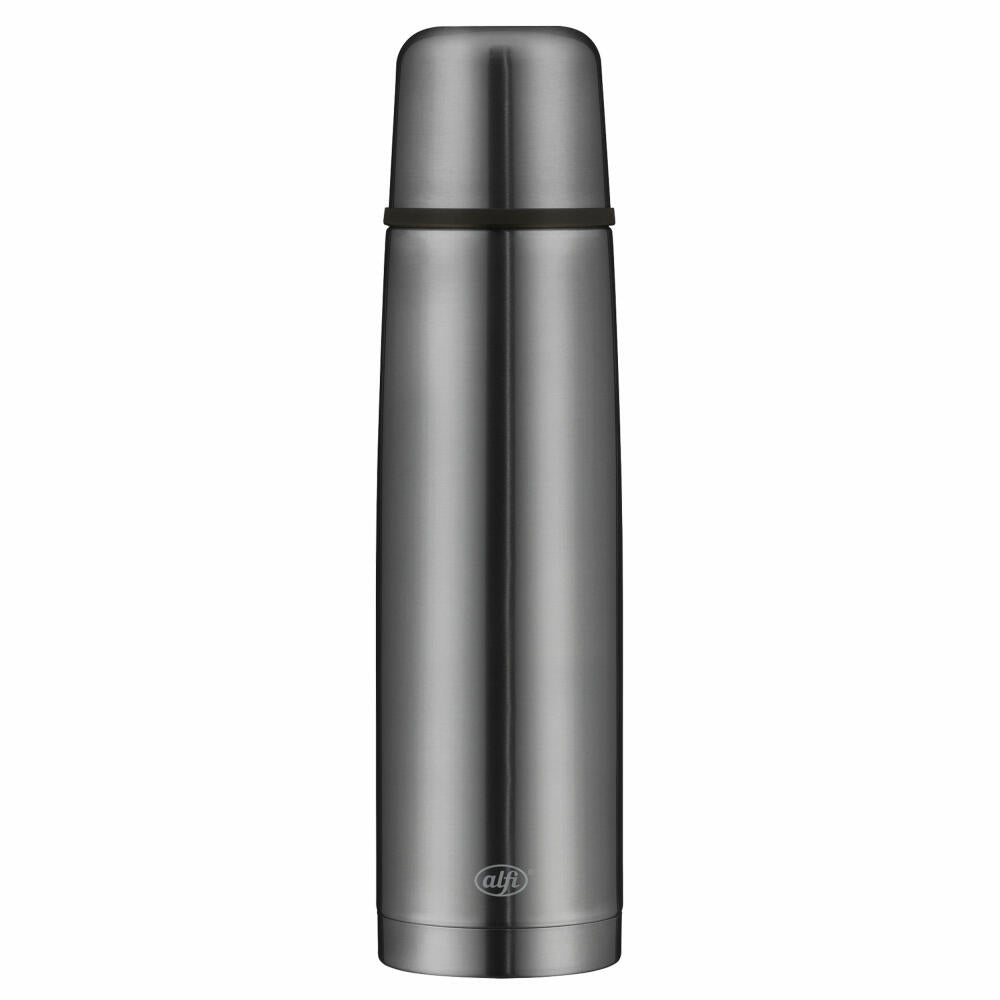 Alfi Isolierflasche Isotherm Perfect automatic, Isoflasche, Thermoflasche, Flasche, Edelstahl, Grey, 1 L, 5737.234.100
