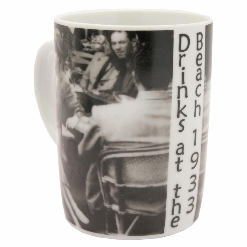 Coffee Mug Coffee Mug Coffee Cup Black & White Drinks at the Beach 280 ml