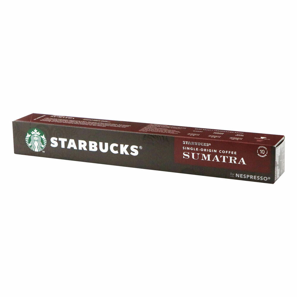 Starbucks Sumatra Single Origin Coffee, Coffee, Roasted Coffee, Nespresso Compatible, Coffee Capsules, 10 Capsules