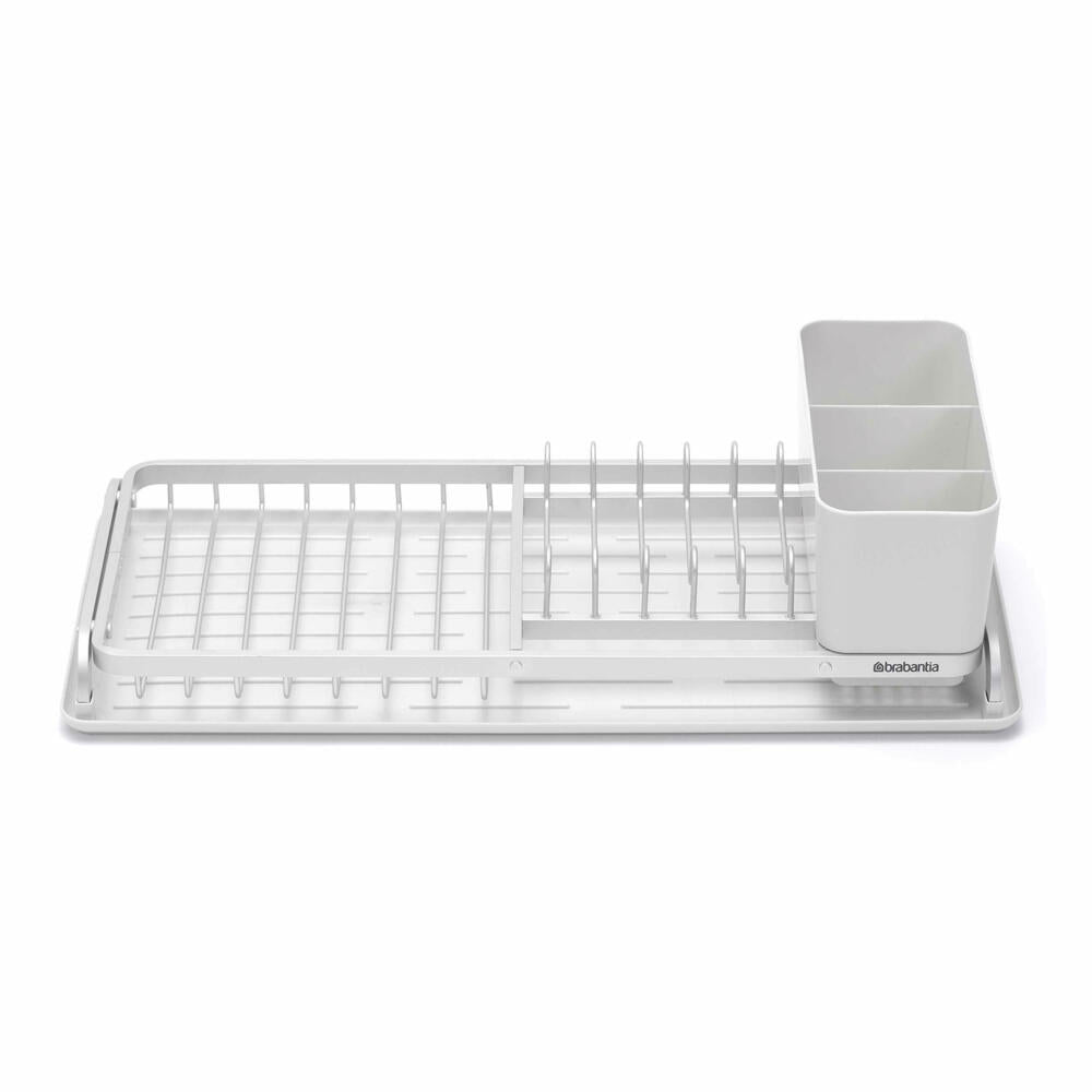 Brabantia Kompaktes Abtropfgestell SinkSide, Abtropfständer, Geschirrabtropfgestell, Light Grey, 117282