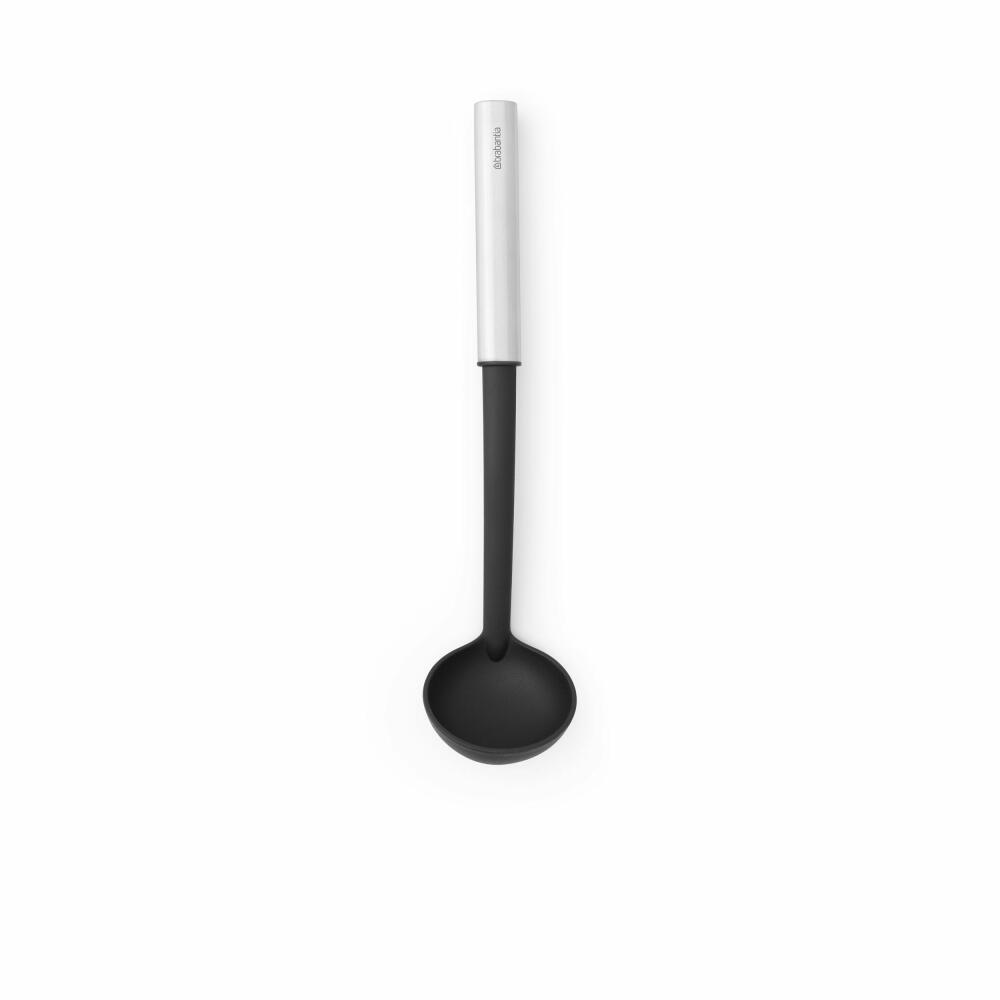 Brabantia Sauce Spoon Profile, coated, cooking utensil, kitchen helper, steel, Matt Steel, 30.2 cm, 250545