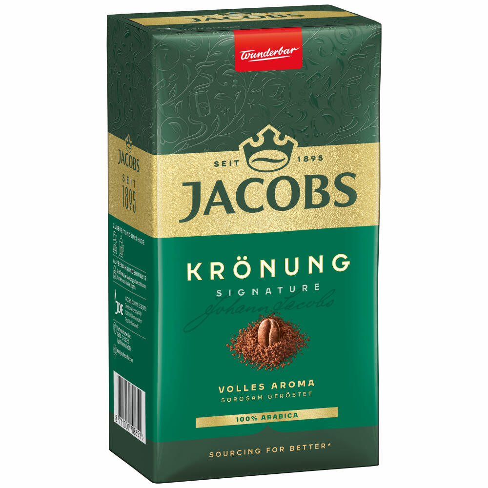 Jacobs Krönung Klassisch Gemahlen, gemahlener Röstkaffee, Filterkaffee, Kaffee, 500 g