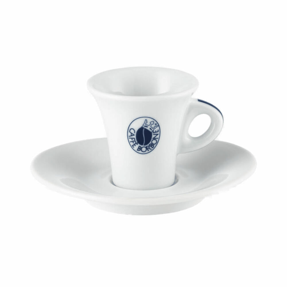 Caffè Borbone Kaffeetasse 6er Set mit Untertasse, Porzellan, 50 ml