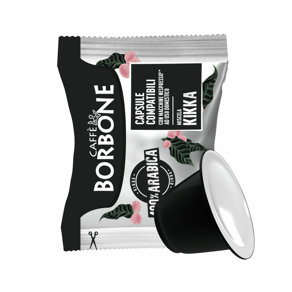 Caffè Borbone Kaffeekapseln Respresso Kikka, kompatibel mit Nespresso-Kapselsystem, 50 Kapseln