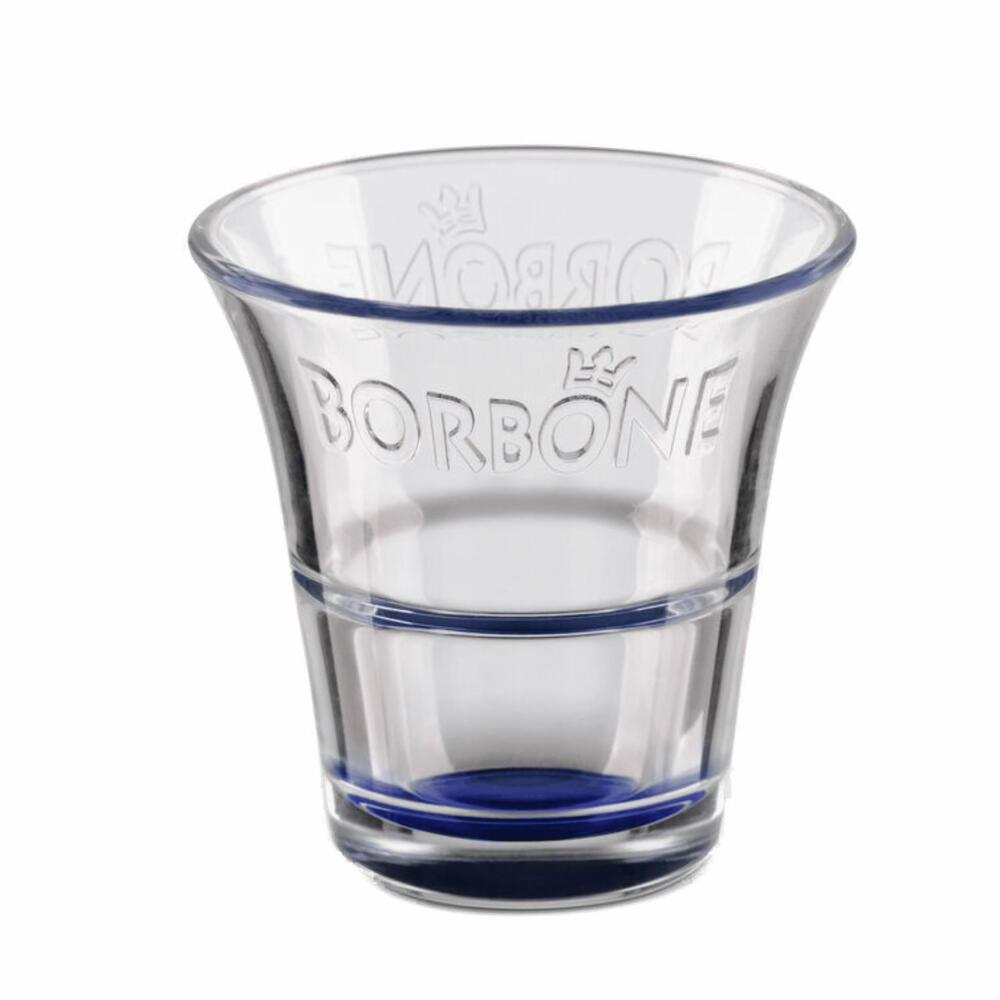Caffè Borbone Espressogläser 8er Set, Espressotassen, Glas, 50 ml