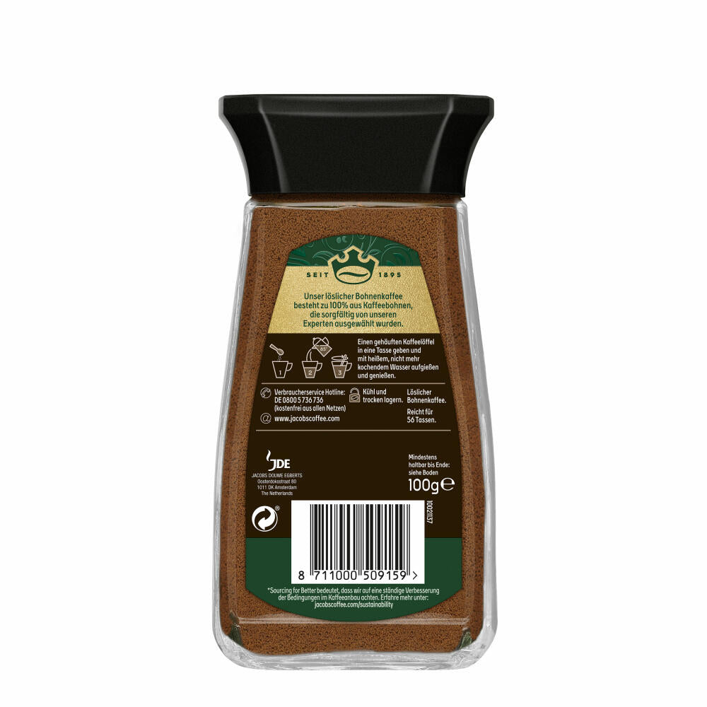 Jacobs Espresso, Soluble Coffee, Instant Coffee, Instant Coffee, Soluble Coffee, Glass, 100 g