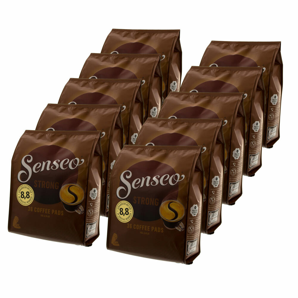 Senseo Kaffeepads Kräftig / Strong, Intensiver und Vollmundiger Geschmack, Kaffee, 360 Pads
