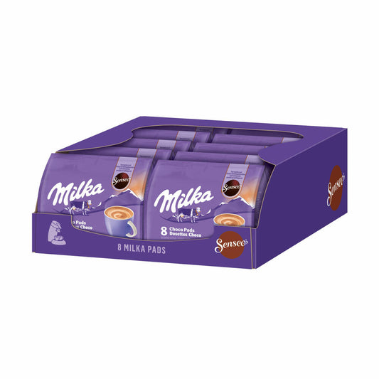 Senseo Milka Choco Pads 10er Set, Schokoladengetränk, Kakaogetränk, Kaffeepads, 10 x 8 Pads / Portionen