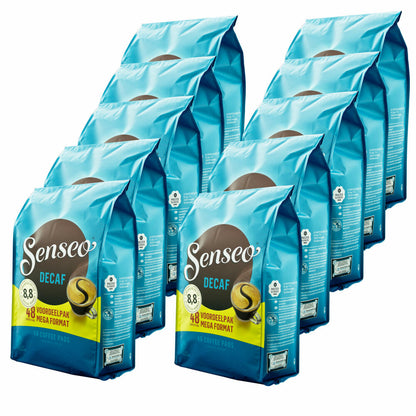 Senseo Kaffeepads Decaf / Entkoffeiniert, Reiches Aroma, Intensiv & Ausgewogen, Kaffee für Kaffepadmaschinen, 480 Pads