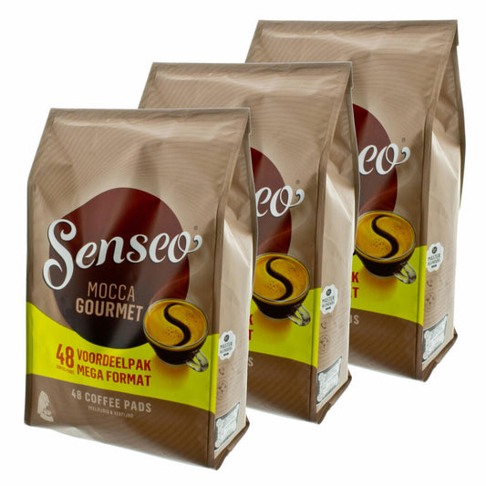Senseo Kaffeepads Mocca Gourmet, Frisch & Intensiv, Kaffee für Kaffepadmaschinen, 144 Pads