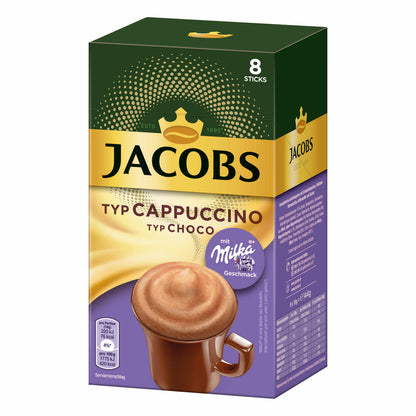 Jacobs Instant Cappuccino Milka, Löslicher Kaffee, Instantkaffee, Löskaffee, 24 Portionen à 18 g