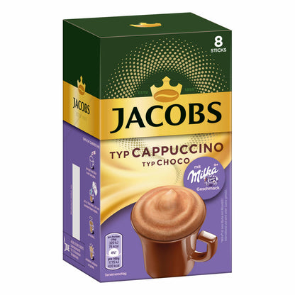 Jacobs Instant Cappuccino Milka, Löslicher Kaffee, Instantkaffee, Löskaffee, 24 Portionen à 18 g
