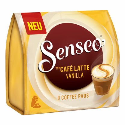 Senseo Kaffeepads Café Latte Vanilla, Vanille Milchkaffee, Milch Kaffee Pad, 80 Pads
