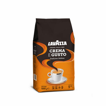 Lavazza Kaffee Crema E Gusto, ganze Bohnen, Bohnenkaffee, Set, 9 x 1000 g