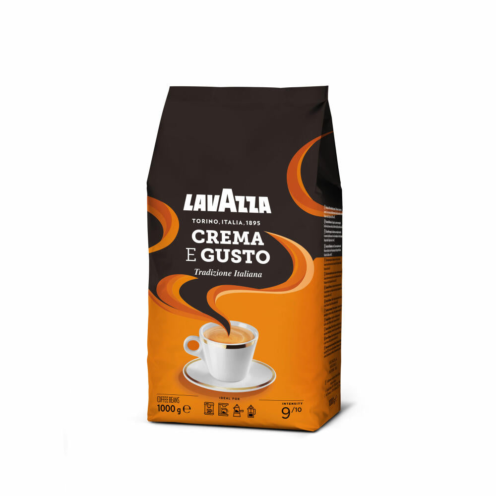 Lavazza Kaffee Crema E Gusto, ganze Bohnen, Bohnenkaffee, Set, 3 x 1000 g