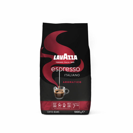 Lavazza Kaffee Espresso Italiano Aromatico, ganze Bohnen, Bohnenkaffee, 1000 g