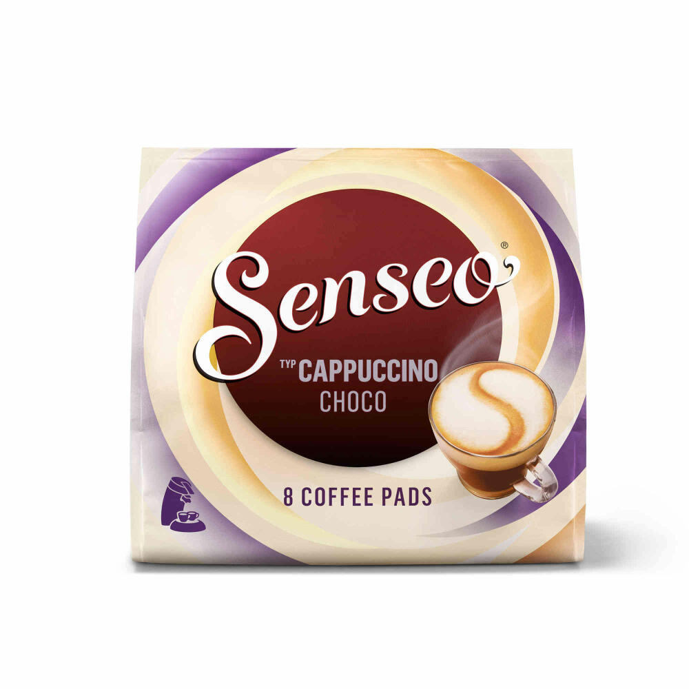 Senseo Kaffeepads Cappuccino Set, Milchkaffee, Milch Kaffee Pad, 3 Sorten