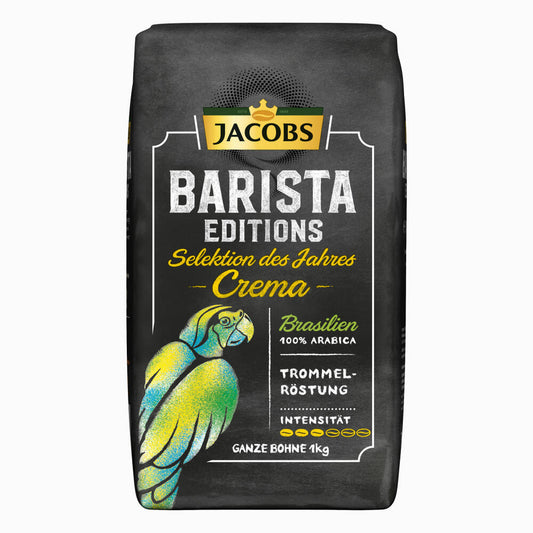 Jacobs Barista Editions Selection of the Year Brazil, bean coffee, whole beans, roasted coffee, coffee beans, 1000 g