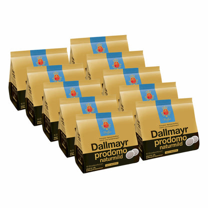 Dallmayr Prodomo Natur Mild Kaffeepads, für alle Pad Maschinen, Röstkaffee, Sanft, 160 Pads, á 7 g