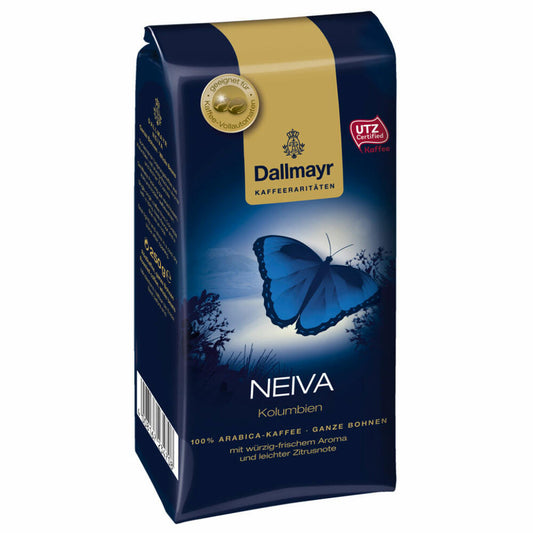 Dallmayr Neiva Kolumbien, Kaffee Raritäten, Bohnenkaffee, Röstkaffee, ganze Bohnen, Kaffeebohnen, 250 g