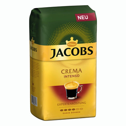 Jacobs Espresso / Crema / Intenso Expertenröstung, 3er Set, Bohnenkaffee, ganze Bohnen, Röstkaffee, Kaffeebohnen, 3 x 1000 g