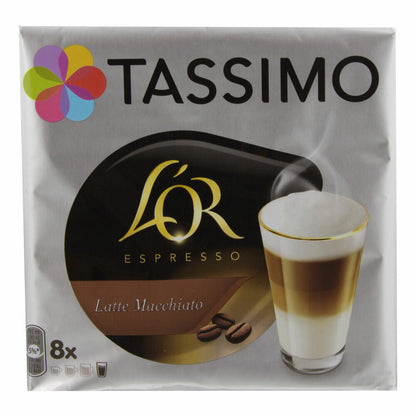 Tassimo LOr Espresso Latte Macchiato, Kaffee, Kaffeekapsel, T-Disc, Milchkaffee, 40 Portionen