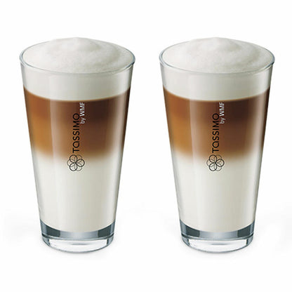 Tassimo Café HAG Crema Entkoffeiniert Geschenkset mit Glas, 5-tlg., Kaffeekapsel, Koffeinfreier Kaffee, Röstkaffee, T-Discs