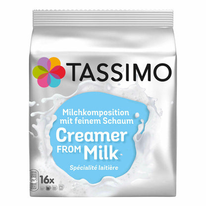 Tassimo Milchkomposition, Kaffee, Milchkapsel, Milchschaum, 16 T-Discs