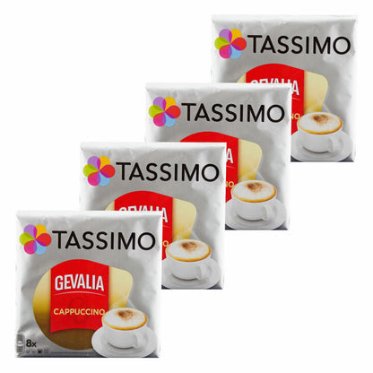Tassimo Gevalia Cappuccino, Kaffee, Kaffeekapsel, Gemahlen, 32 T-Discs / Portionen