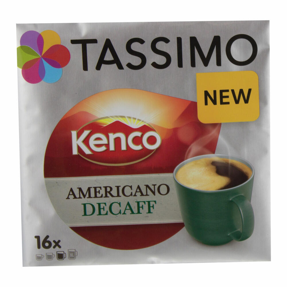 Tassimo Kenco Americano Decaff, 3er Pack, Kaffee, Kaffeekapsel, Gemahlener Ršstkaffee, 48 T-Discs