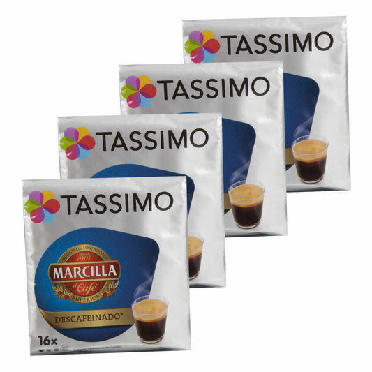 Tassimo Marcilla Descafeinado, Entkoffeiniert, Kaffee, Kaffeekapsel, 64 T-Discs