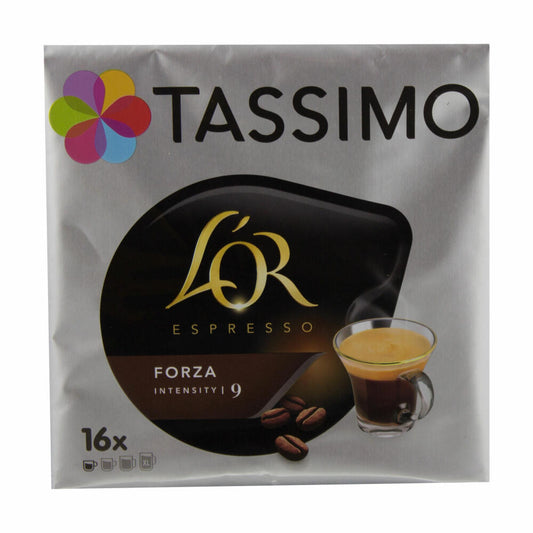 Tassimo L'Or Espresso Forza, Kaffee, Kaffeekapsel, Gemahlener Röstkaffee, 80 T-Discs