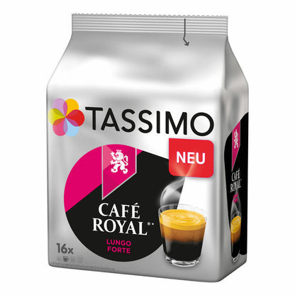 Tassimo Café Royal Lungo Forte, Kaffee, Kaffeegetränk, Kaffeekapsel, 64 T-Discs / 64 Portionen