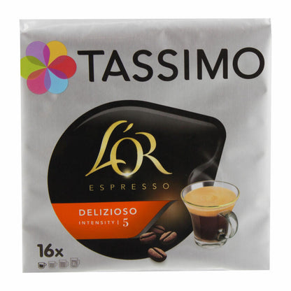 Tassimo L'Or Espresso Delizioso, Kaffee, Kaffeekapsel, Gemahlener Röstkaffee, 64 T-Discs