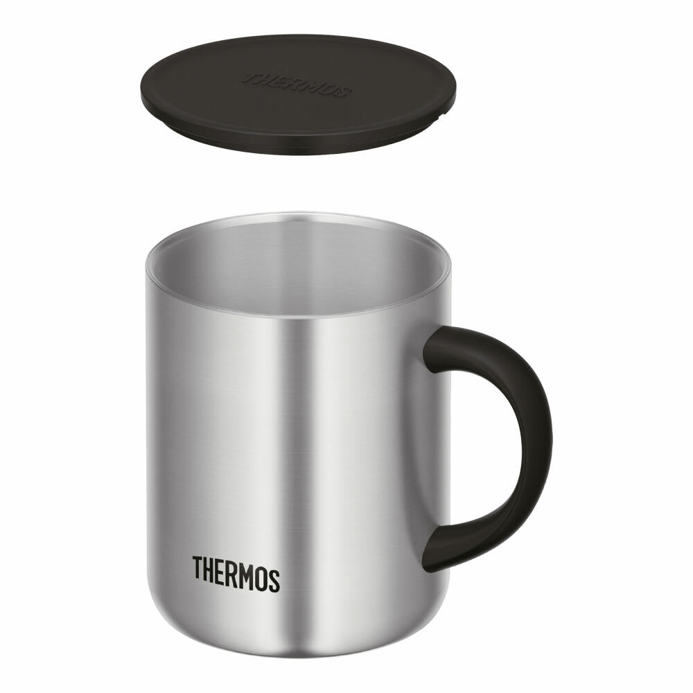 Thermos Isoliertrinkbecher Longlife Mug, Thermobecher, Kaffeebecher, Tasse, Edelstahl, Stainless Steel Matt, 350 ml,4071.205.035