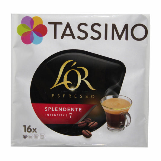 Tassimo L'Or Espresso Splendente, Kaffee, Kaffeekapsel, Gemahlener Röstkaffee, 80 T-Discs
