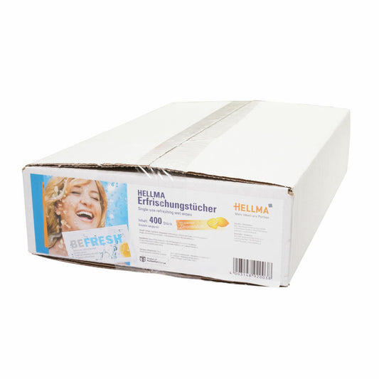 HELLMA refreshing wipes BE FRESH, cleaning wipes, wet wipes, 400 pieces, 60000140