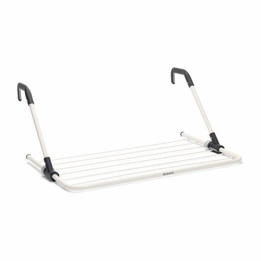 Brabantia drying rack, clothes rack, tumble dryer, door drying rack, 4.5 m, Fresh White, 102769