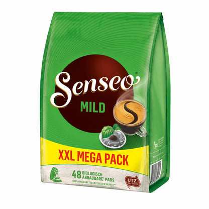 Senseo Kaffeepads Mild Roast, Feiner und Samtweicher Geschmack, Kaffee Pads für Kaffepadmaschinen, 48 Pads